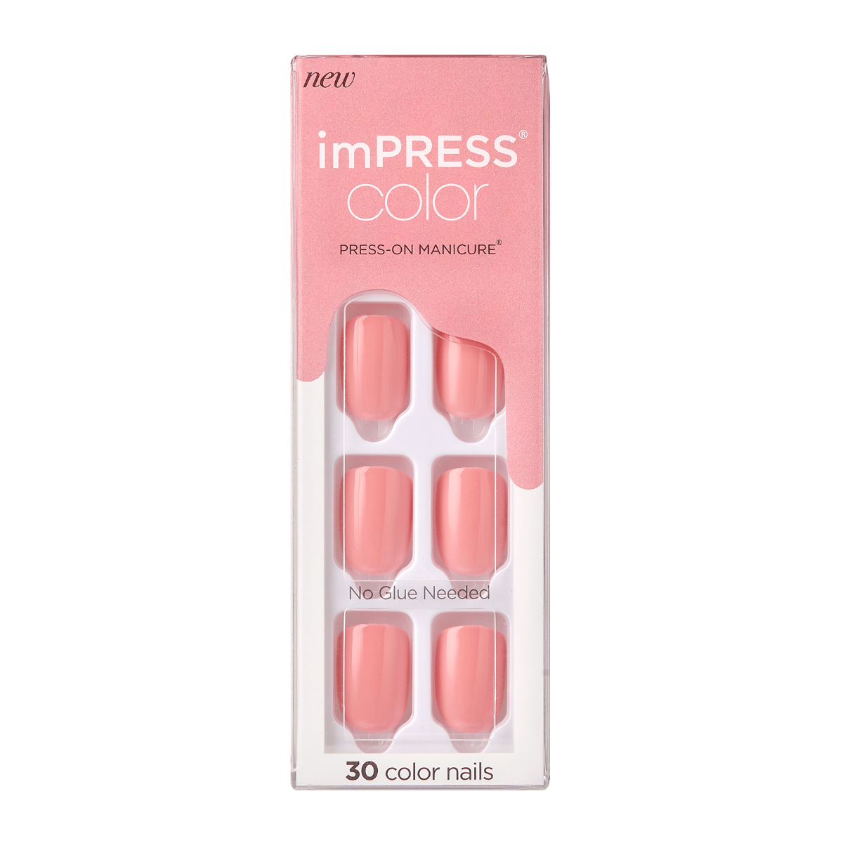 ხელოვნური ფრჩხილები KS imPRESS Color - Pretty Pink- Kiss